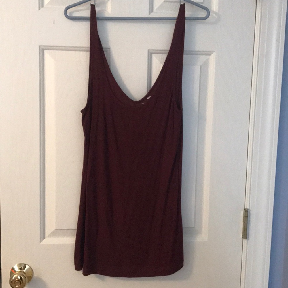 Old navy maroon tunic
